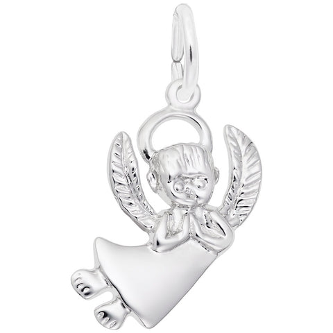 Angel Charm In Sterling Silver