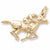 Horse,Rider Charm in 10k Yellow Gold hide-image