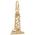 Lighthouse Charm in Yellow Gold Plated