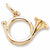 French Horn charm in Yellow Gold Plated hide-image