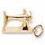 Sewing Machine Charm in 10k Yellow Gold hide-image