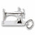Sewing Machine charm in 14K White Gold hide-image