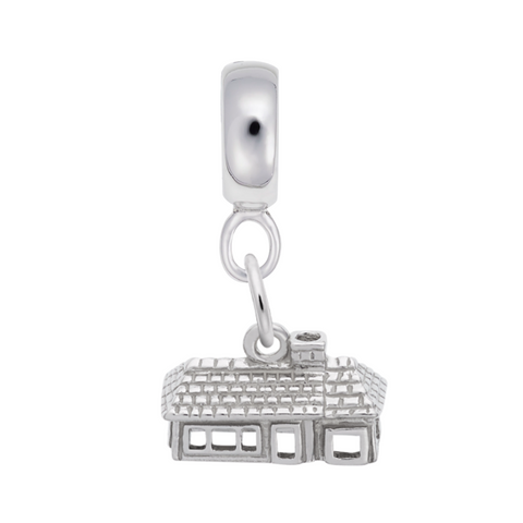 House Charm Dangle Bead In Sterling Silver