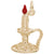 Candle Charm In Yellow Gold