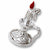 Candle charm in Sterling Silver hide-image