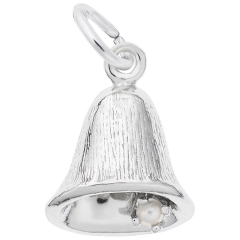 Bell Charm In Sterling Silver