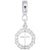 Cross charm dangle bead in Sterling Silver hide-image