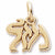 Mazel charm in Yellow Gold Plated hide-image