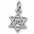 Star Of David charm in Sterling Silver hide-image