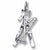 Skis charm in 14K White Gold hide-image