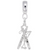 Skis charm dangle bead in Sterling Silver hide-image