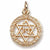 Star Of David Charm in 10k Yellow Gold hide-image