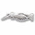 Clasped Hands charm in Sterling Silver hide-image