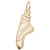 Ballet Slipper Charm in Yellow Gold Plated