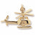 Helicopter Charm in 10k Yellow Gold hide-image