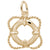 Life Preserver Charm In Yellow Gold