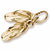 Sandals charm in Yellow Gold Plated hide-image