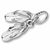 Sandals charm in Sterling Silver hide-image