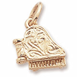 Piano Charm in 10k Yellow Gold