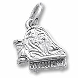Piano charm in 14K White Gold