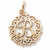Initial B charm in 14K Yellow Gold