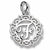 Initial F charm in Sterling Silver hide-image