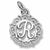 Initial R charm in 14K White Gold hide-image