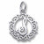 Initial S charm in Sterling Silver hide-image