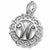 Initial W charm in Sterling Silver hide-image