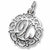 Initial X charm in Sterling Silver hide-image