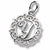 Initial Y charm in Sterling Silver hide-image