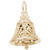 Bell Filigree Charm in Yellow Gold Plated