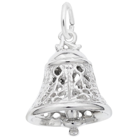 Bell Filigree Charm In Sterling Silver