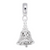 Bell Filigree charm dangle bead in Sterling Silver hide-image