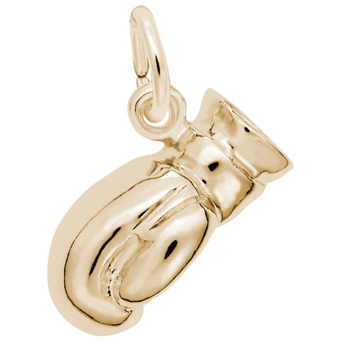 Boxing Glove Charm In Yellow Gold