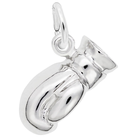 Boxing Glove Charm In Sterling Silver