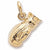 Boxing Glove charm in Yellow Gold Plated hide-image