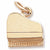 Piano charm in Yellow Gold Plated hide-image