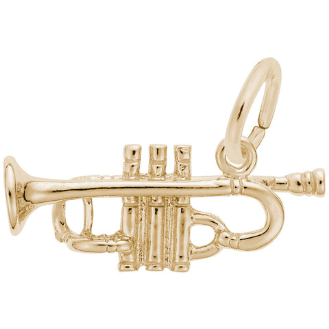 Trumpet Charm in Yellow Gold Plated