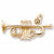 Trumpet charm in Yellow Gold Plated hide-image