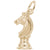 Chess Knight Charm in Yellow Gold Plated