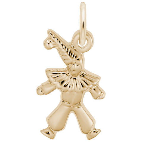 Clown Charm in Yellow Gold Plated