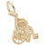 Wheelchair Charm in Yellow Gold Plated