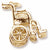 Wheelchair charm in Yellow Gold Plated hide-image