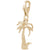 Palm Tree Charm In Yellow Gold