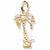 Palm Tree charm in Yellow Gold Plated hide-image