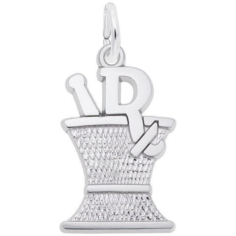 Pharmacy Charm In Sterling Silver