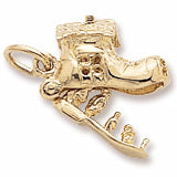Old Lady in Shoe charm in Yellow Gold Plated hide-image