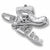 Old Lady in Shoe charm in 14K White Gold hide-image