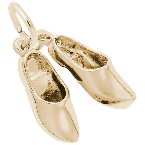 Dutch Shoes Charm in Yellow Gold Plated